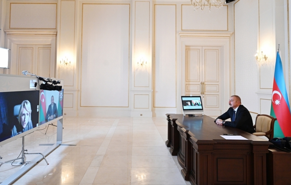 Sky News TV channel broadcast interview with President Ilham Aliyev
