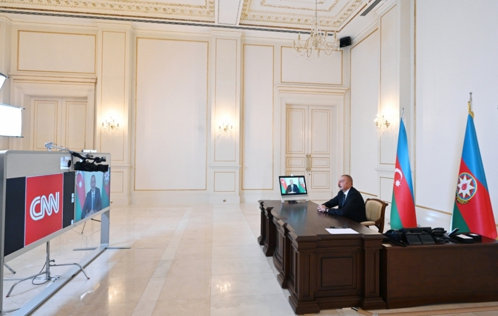 L’émission « Connect The World » de la chaîne CNN International a diffusé un entretien avec le président Ilham Aliyev