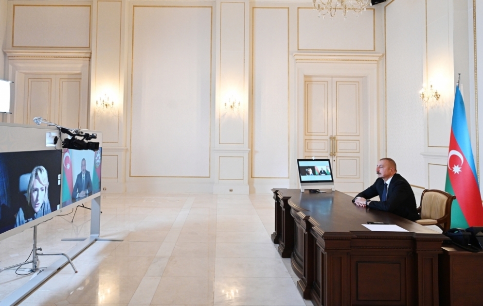 La chaîne Sky News diffuse une interview avec le président Ilham Aliyev