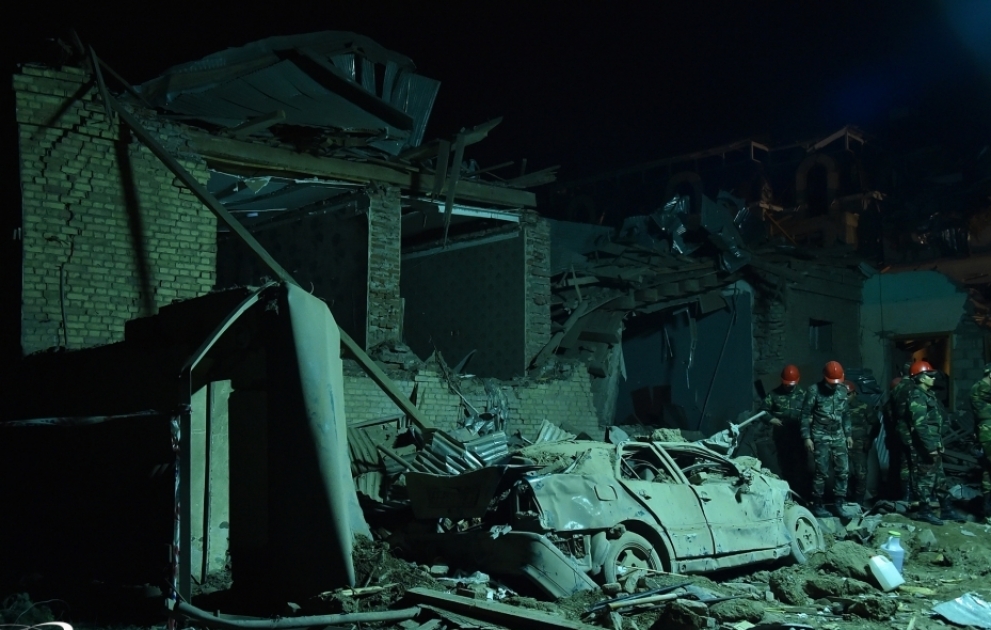 7 civilians killed, 34 civilians severely wounded as result of attack on Ganja