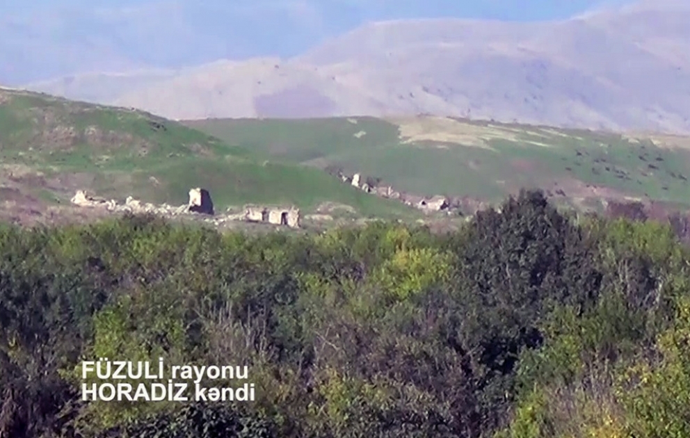 Füzuli rayonunun işğaldan azad olunan Horadiz kəndinin yeni videogörüntüsü