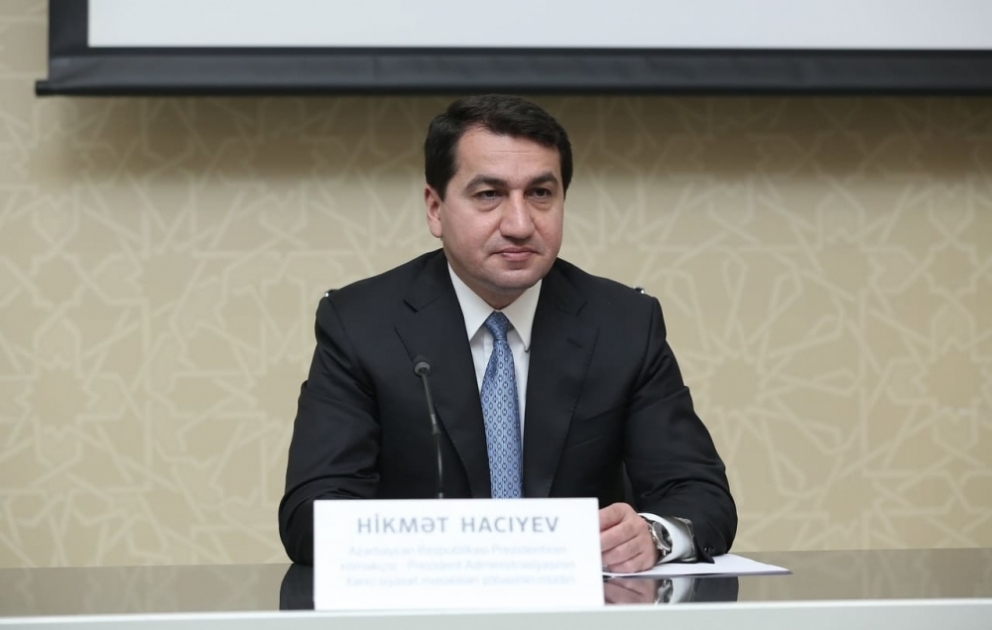 Hikmət Hacıyev: Qarabağ azad edildikdən sonra erməni icması Azərbaycanda sülh və firavanlıq şəraitində yaşayacaq