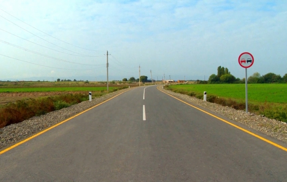 Ağdamda 3 cəbhəyanı kəndin yolu yenidən qurulub