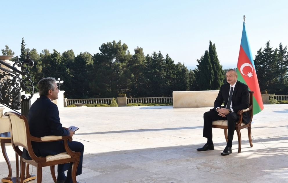 Le président Ilham Aliyev a accordé un entretien à la chaîne de télévision turque A Haber
