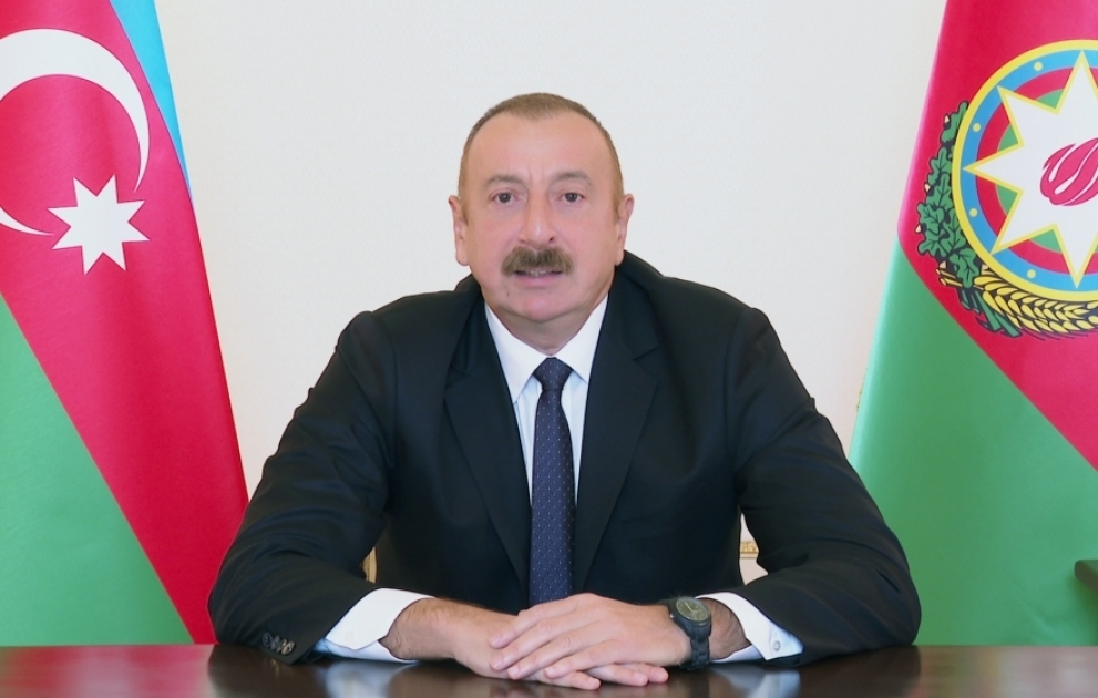 Le président azerbaïdjanais Ilham Aliyev s’adresse à la nation