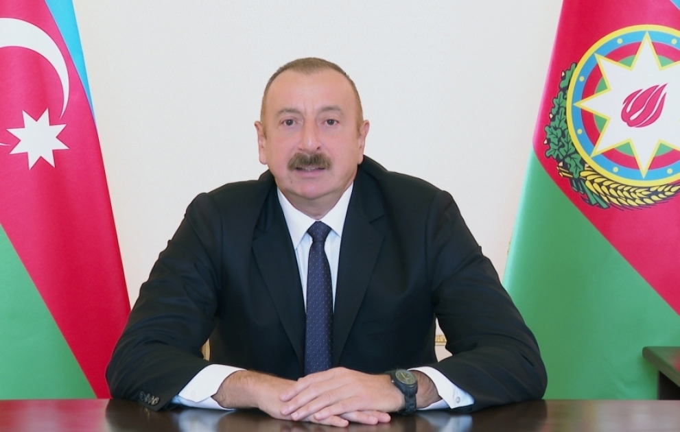 Президент Азербайджана Ильхам Алиев обратился к народу