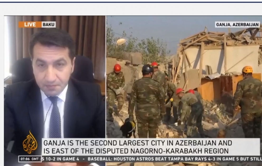 Prezidentin köməkçisi Hikmət Hacıyevin “Al Jazeera” televiziya kanalına müsahibəsi