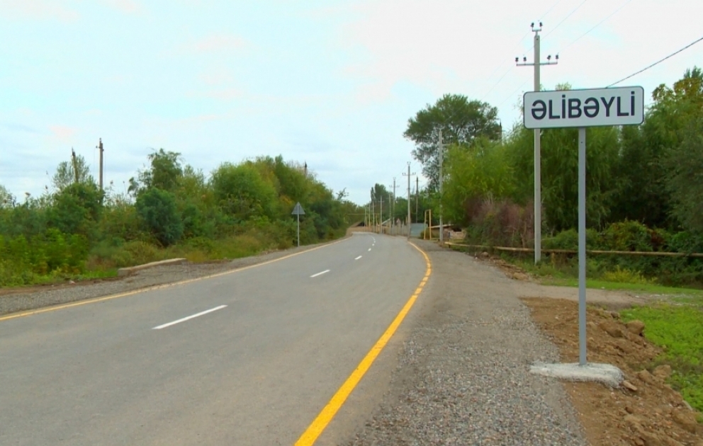 Zərdabda 3 kəndin yolu yenidən qurulub