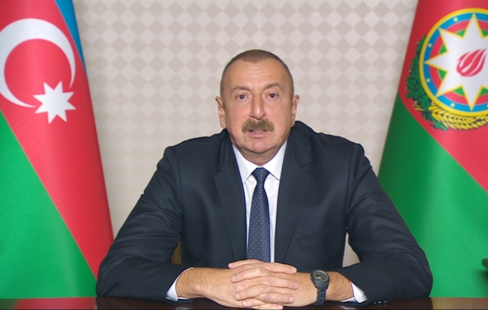 Президент Азербайджана Ильхам Алиев обратился к народу