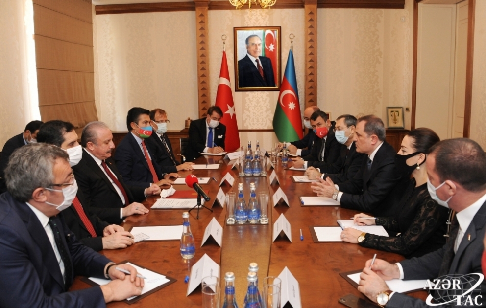 Azerbaijani FM meets with Turkish parliament speaker