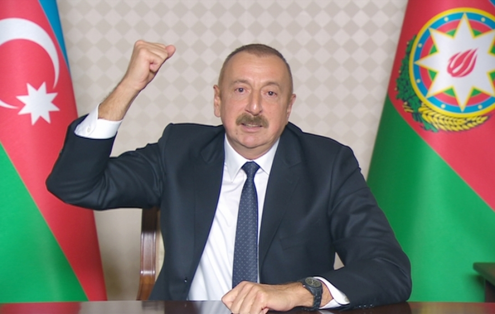 Prezident İlham Əliyev: Azərbaycan döyüş əməliyyatını beynəlxalq birlik tərəfindən tanınan öz ərazisində aparır