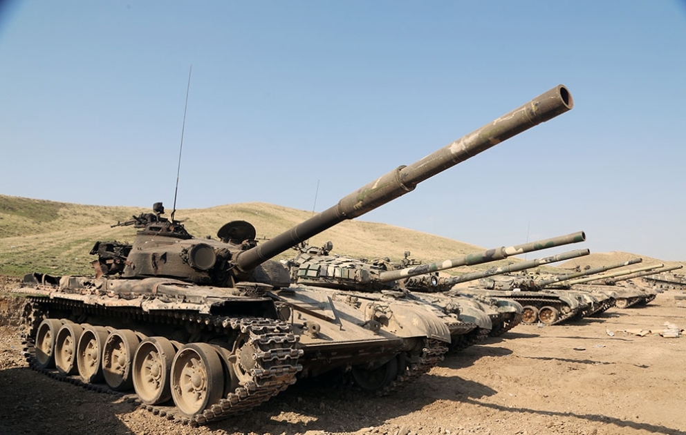 Очередная военная техника, оставленная противником на поле боя при бегстве, а также уничтоженная подразделениями Азербайджанской Армии