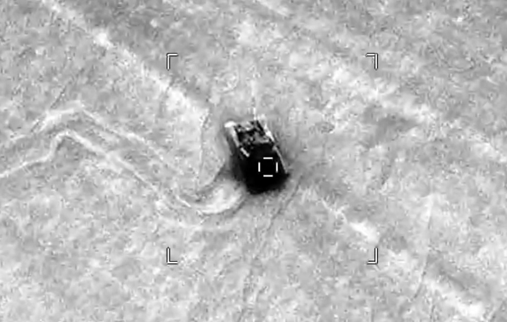 Enemy's military equipment destroyed last night