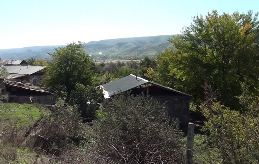 Qubadlı rayonunun işğaldan azad olunan kəndlərinin videogörüntüsü