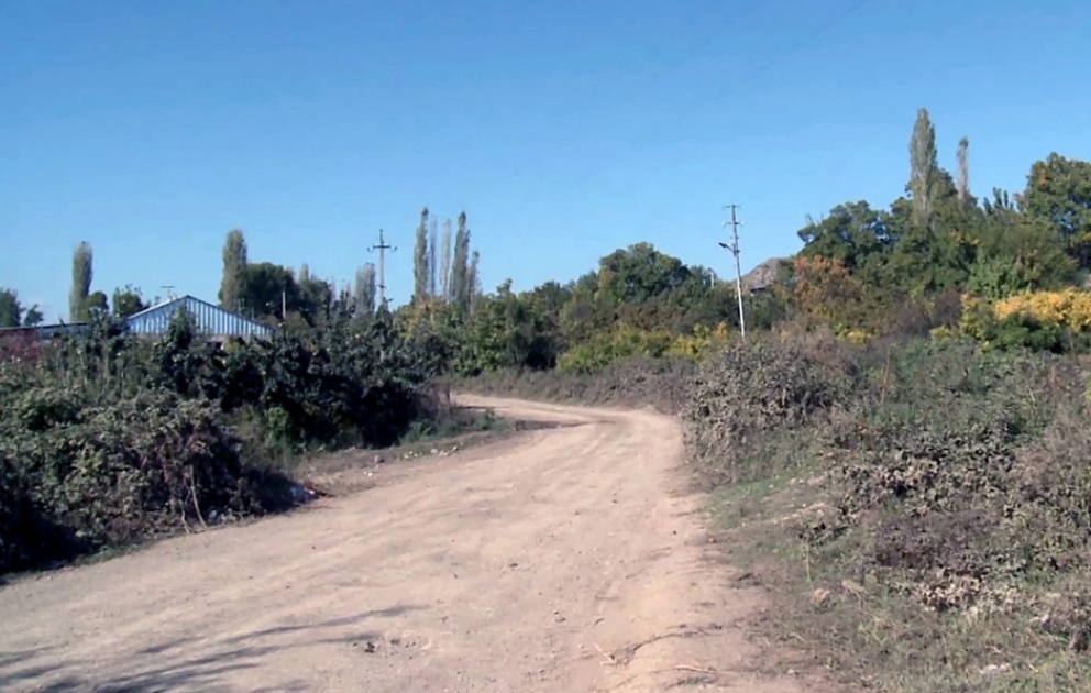 The liberated from occupation Padar village of the Gubadli region