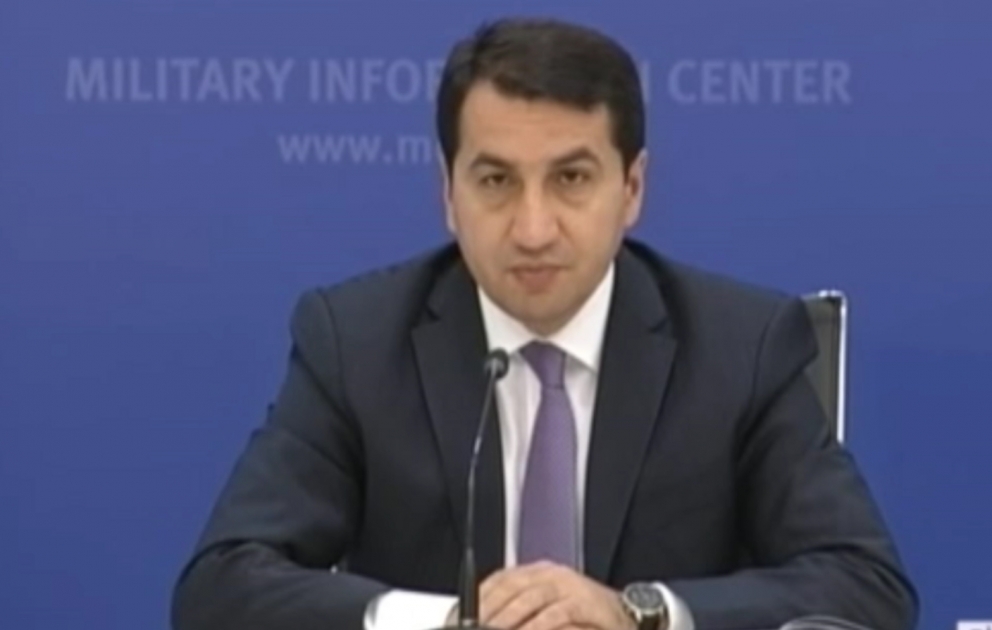Hikmət Hacıyev:Ermənistan tərəfinin humanitar atəşkəs barədə dedikləri riyakarlıqdan başqa bir şey deyil