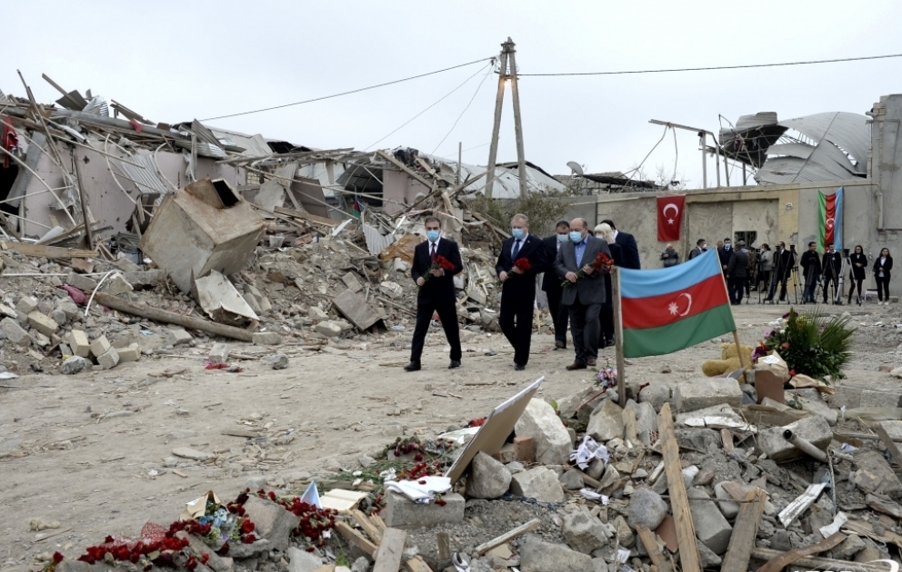Belarus ambassador to Azerbaijan visits Ganja to see Armenian atrocities