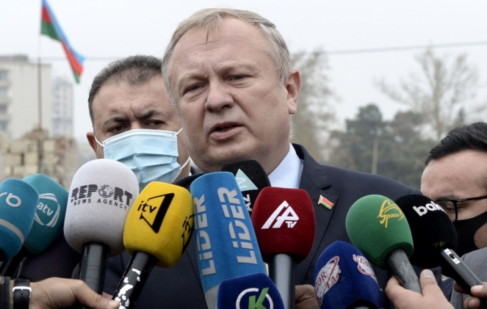 Belarusun Azərbaycandakı səfiri: Azərbaycanın şəhərlərinə hücumları dayandırmağa çağırıram