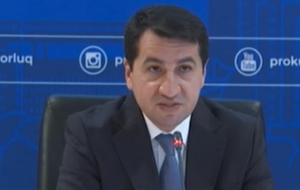 Hikmət Hacıyev:Bu gün hərbi əməliyyatların gedişi onu göstərir ki, Ermənistan Azərbaycana təcavüz həyata keçirir