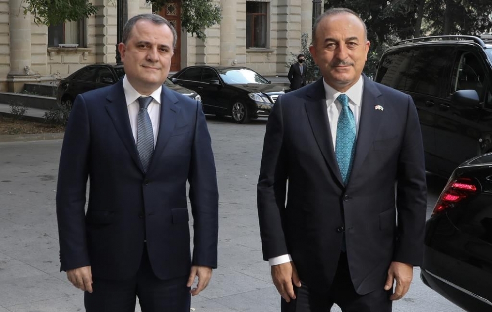 Ceyhun Bayramov Mevlüt Çavuşoğlu ilə görüşüb