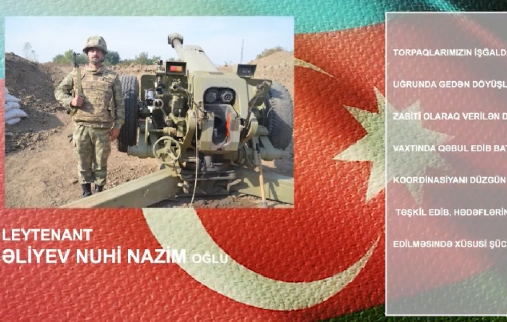 Düşməni məhv edən qəhrəmanlarımız