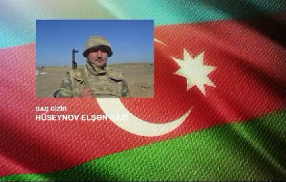 Torpaqlarımızın azadlığı uğrunda gedən döyüşlərdə iştirak edən əsgərimiz