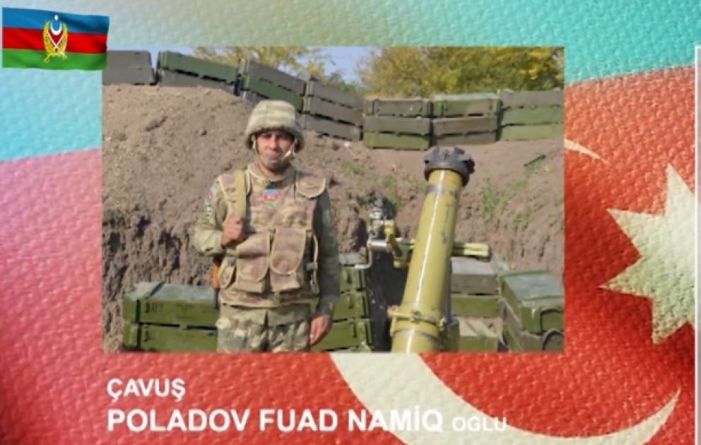 Düşmən hədəflərinin məhv edilməsində xüsusi şücaət göstərən qəhrəmanımız