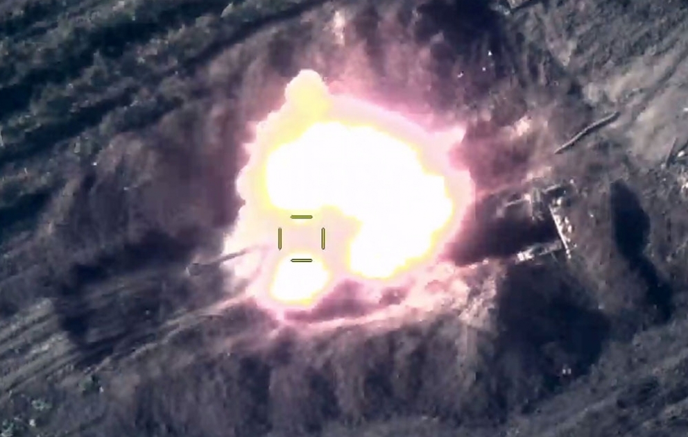 Zwei feindliche Artillerie-Batterien zerstört