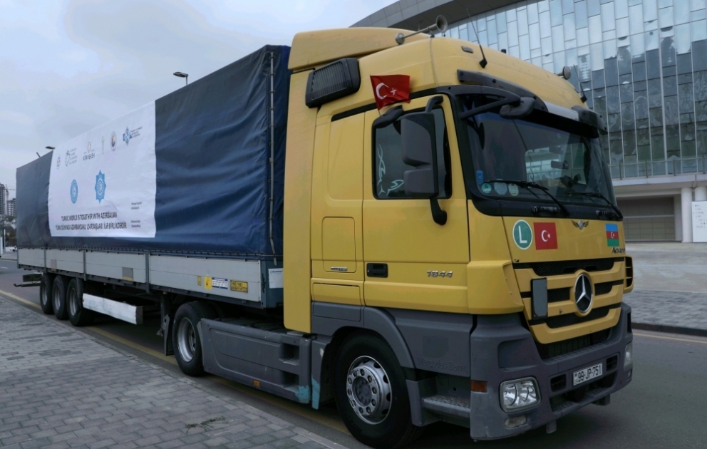 Türkdilli Dövlətlərin Ticarət və Sənaye Palatası cəbhə bölgəsinə humanitar yardım göndərib