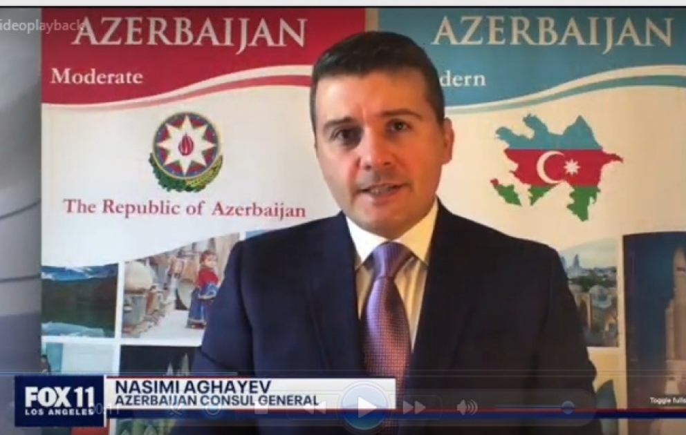 Influential US TV channels air Consul General Nasimi Aghayev’s interview