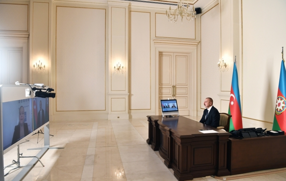 President Ilham Aliyev was interviewed by Spanish EFE news agency