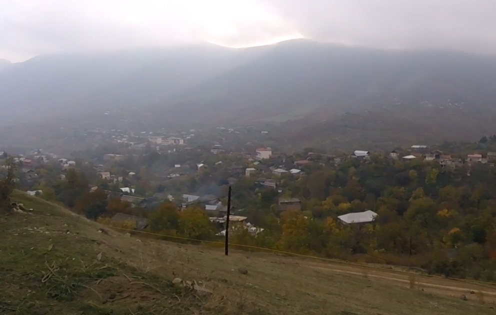 Video footage of liberated from the occupation villages of Fuzuli and Khojavend regions