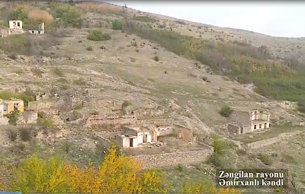 Azerbaijan shows new video footage of cities, villages ravaged by Armenia