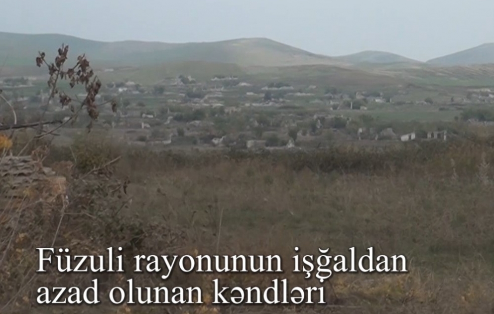Le ministère de la Défense a diffusé une vidéo  des villages libérés de la région de Fuzouli