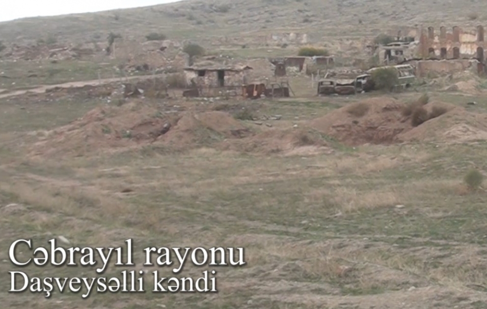 Cəbrayıl rayonunun işğaldan azad olunan kəndlərinin videogörüntüləri