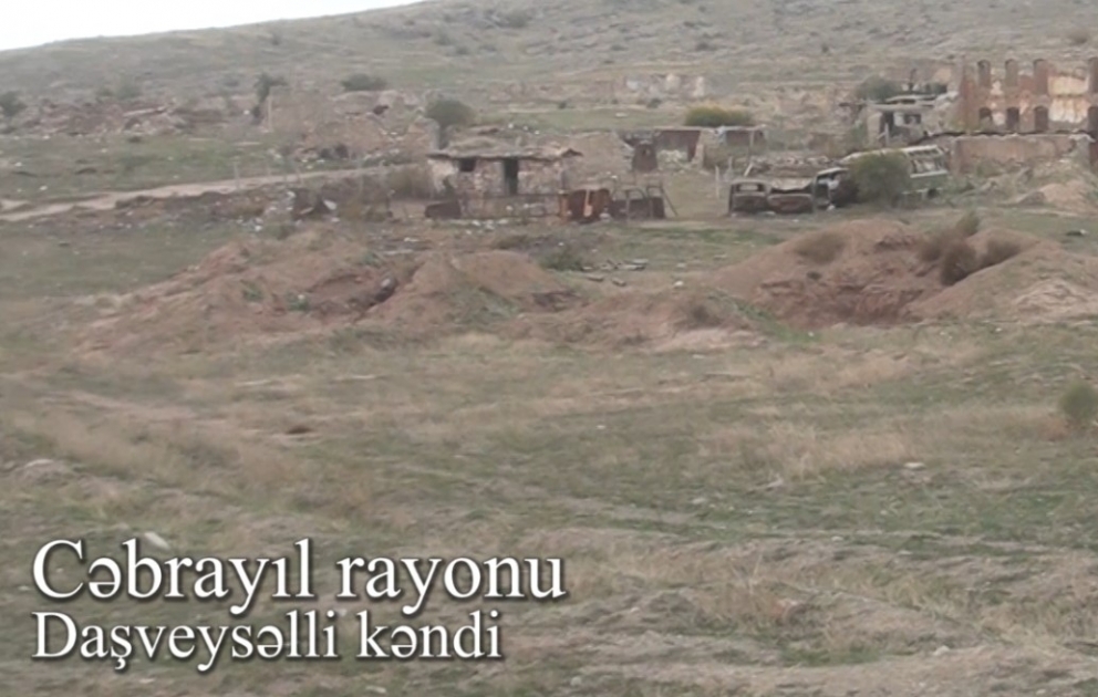 Video footage of liberated from the occupation villages of Jabrayil region