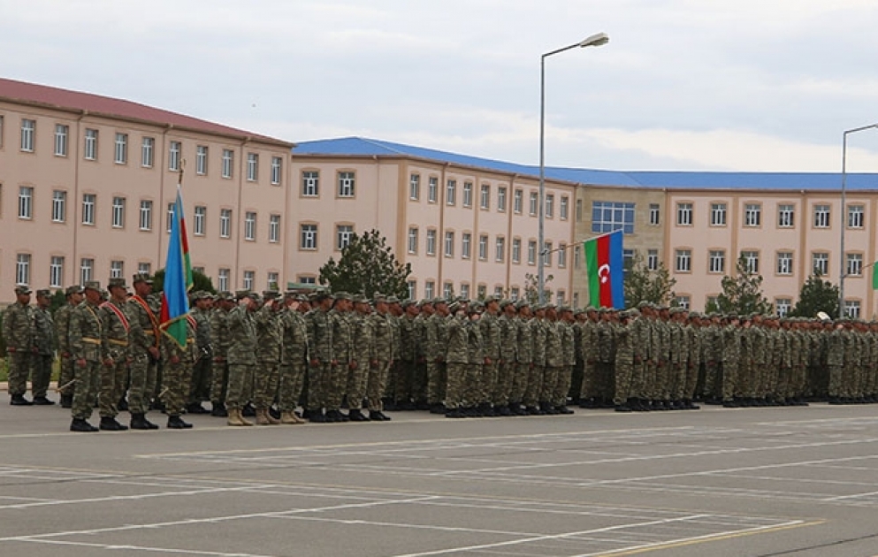 Naxçıvan Qarnizonu Qoşunlarında gənc əsgərlər Vətənə sədaqət andı içiblər