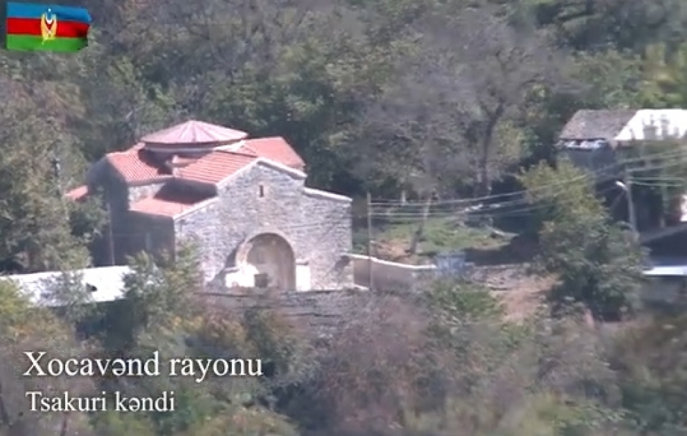 Xocavənd rayonunun işğaldan azad olunan Tsakuri kəndinin videogörüntüsü