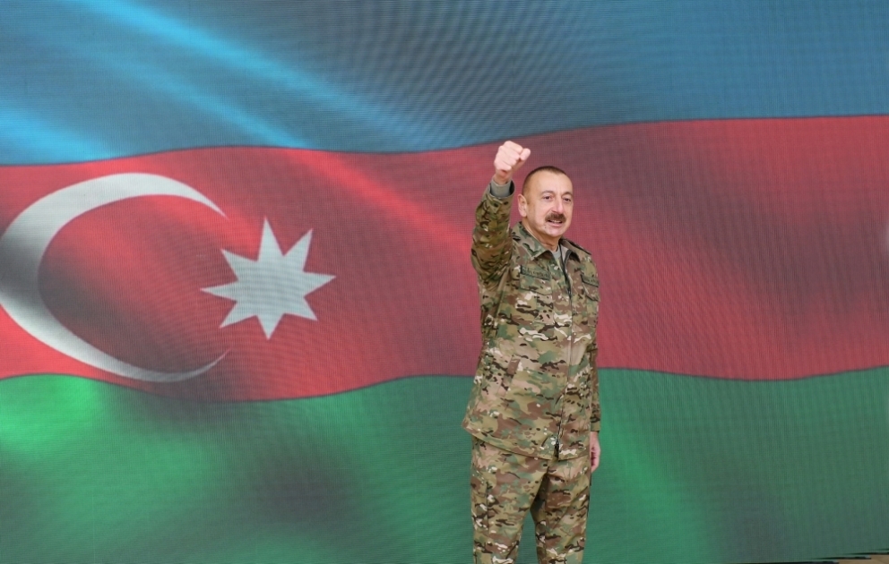 Prezident İlham Əliyev: Bu gün Azərbaycan xalqı yumruq kimi birləşib! Bu birlik əbədi olacaq!