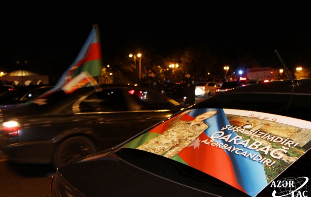 Haut-Karabagh : le peuple azerbaïdjanais fête sa victoire