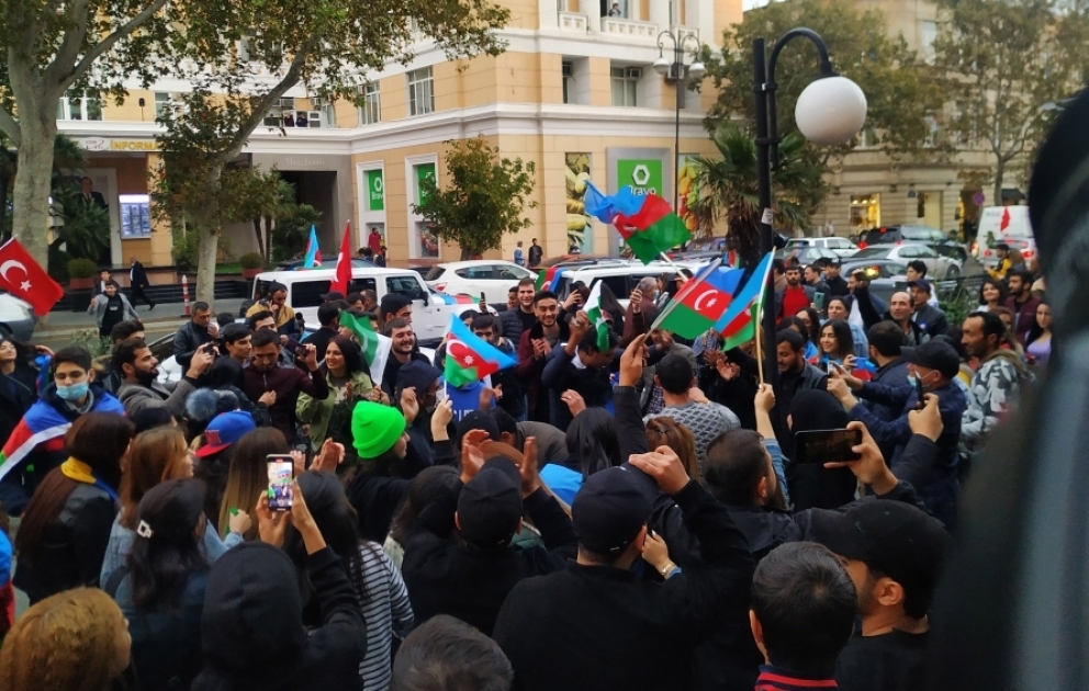 Un moment festif à Bakou