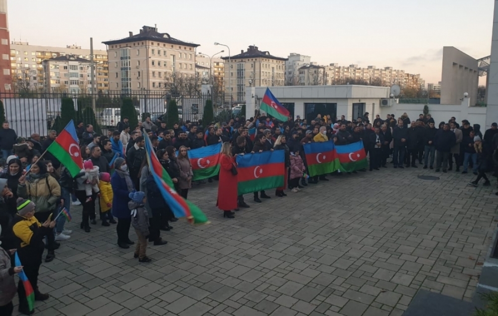 Minskdə Dövlət Bayrağı Günü və Şuşanın erməni işğalından azad edilməsi münasibətilə tədbir keçirilib