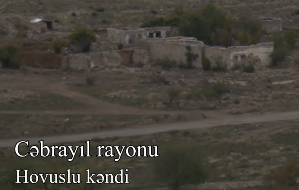 Video coverage of the liberated from occupation Khojik village of Gubadly region and Hovuslu village of Jabrayil region