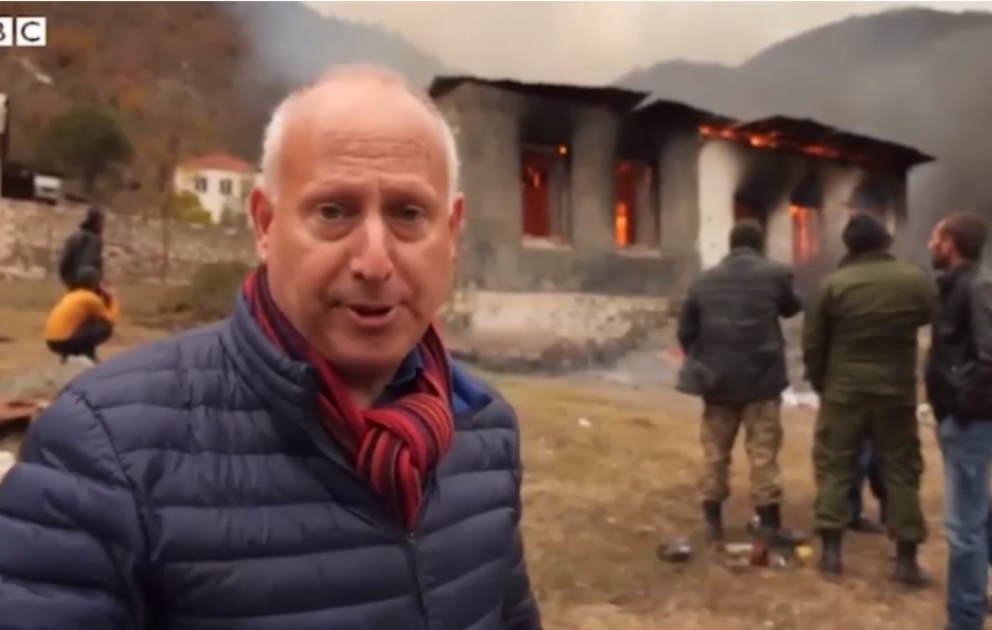 BBC airs reportage from Kalbajar