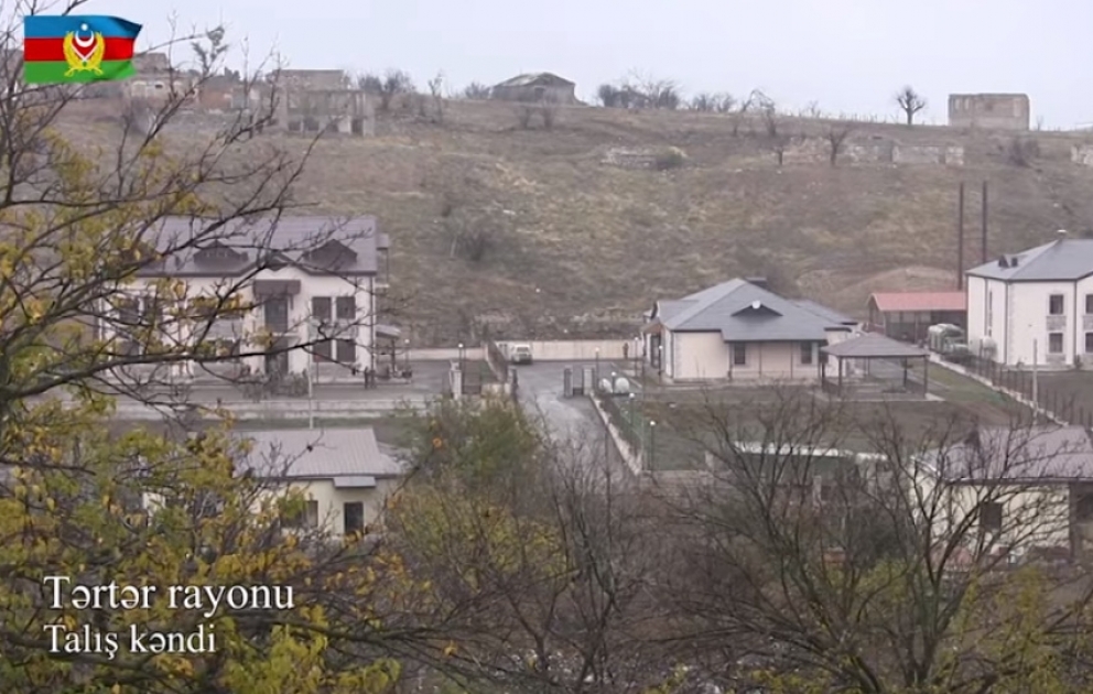 Видеорепортаж из освобожденного от оккупации села Талыш Тертерского района