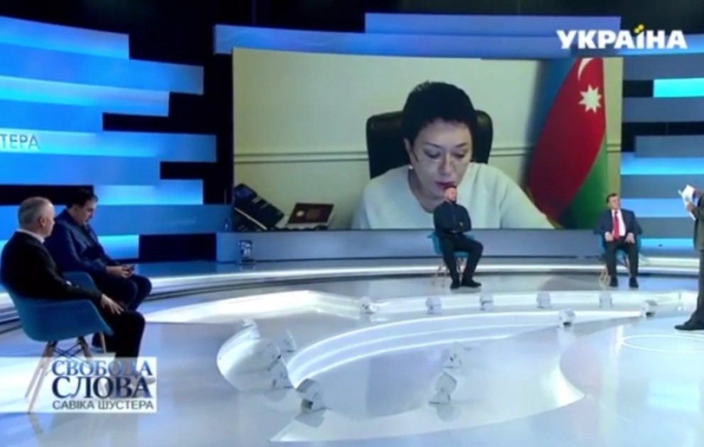 Səfir Ukraynanın “Svoboda slova” ən populyar tok-şousunda Azərbaycanın şanlı qələbəsindən danışıb