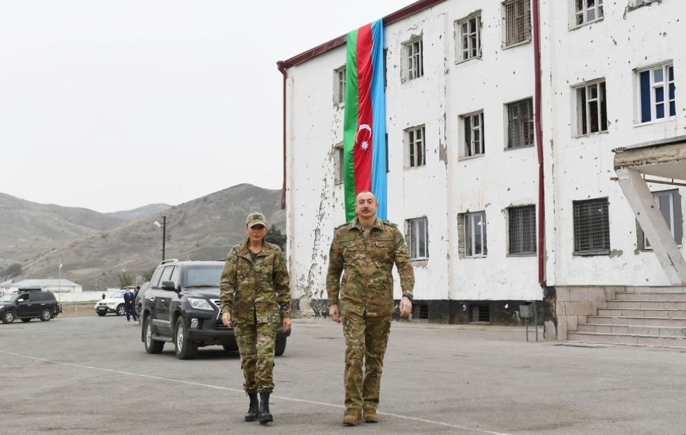 Prezident İlham Əliyev və birinci xanım Mehriban Əliyeva işğaldan azad edilmiş Füzuli və Cəbrayıl rayonlarında, o cümlədən Füzuli və Cəbrayıl şəhərlərində olublar