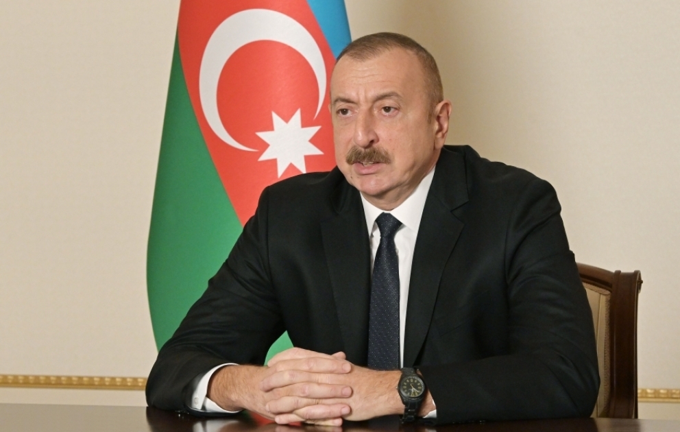 Президент Ильхам Алиев поздравил азербайджанский народ с освобождением Агдама от оккупации