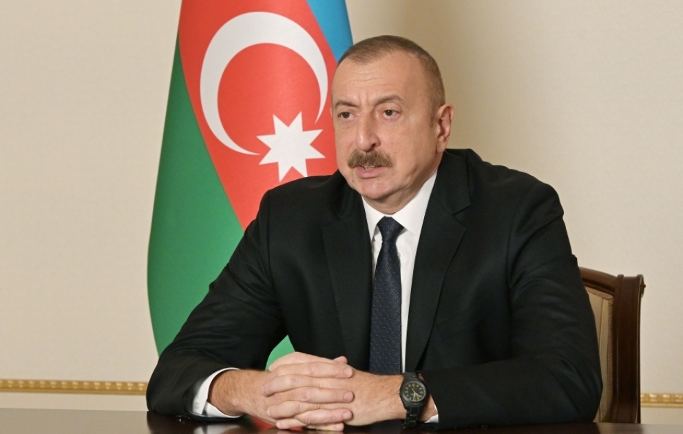 President Ilham Aliyev congratulates Azerbaijani people on liberation of Aghdam