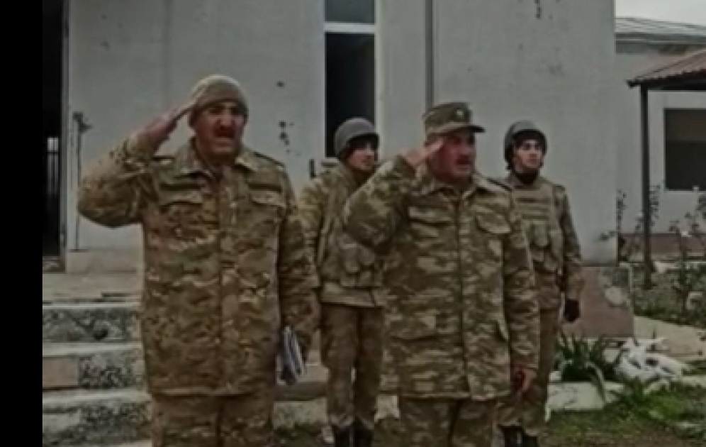 Ağdamın Şelli kəndində Azərbaycan bayrağı ucaldılıb
